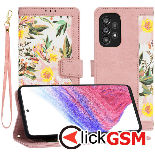Techsuit - FlipCraft - Samsung Galaxy A53 5G - Sweetheart Pink