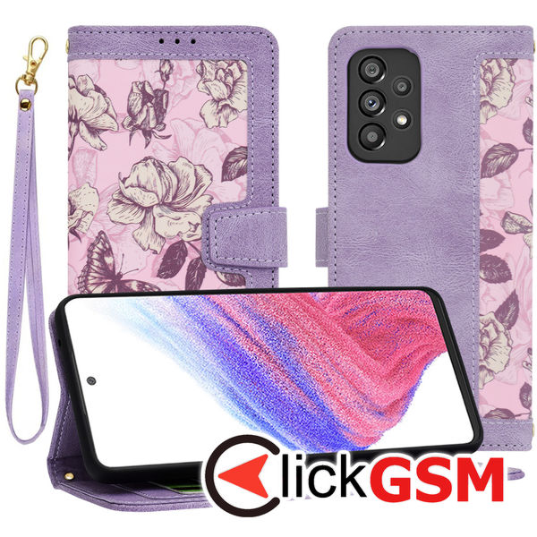 Techsuit - FlipCraft - Samsung Galaxy A53 5G - Mysterious Purple