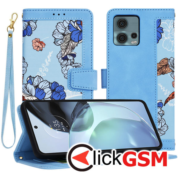 Techsuit - FlipCraft - Motorola Moto G72 - Vibrant?Blue