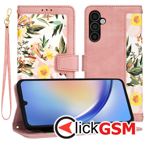 Techsuit - FlipCraft - Samsung Galaxy A34 5G - Sweetheart Pink