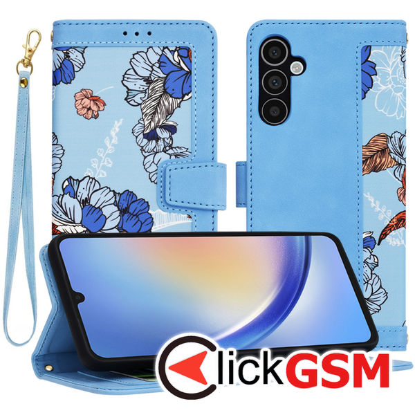 Techsuit - FlipCraft - Samsung Galaxy A34 5G - Vibrant?Blue