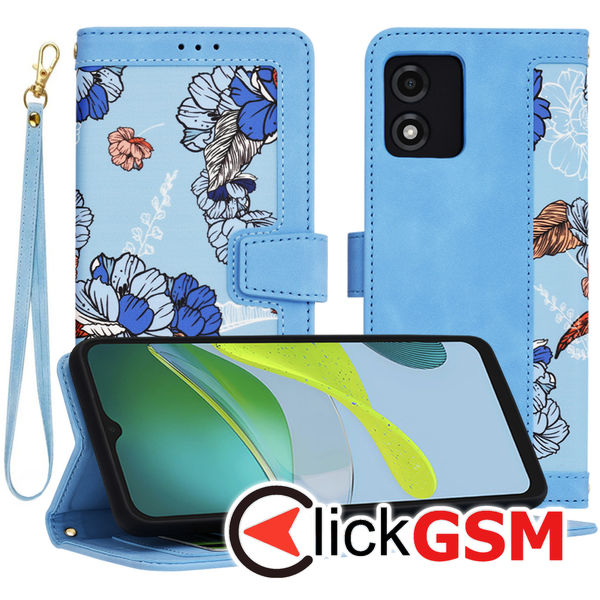 Techsuit - FlipCraft - Motorola Moto E13 - Vibrant?Blue