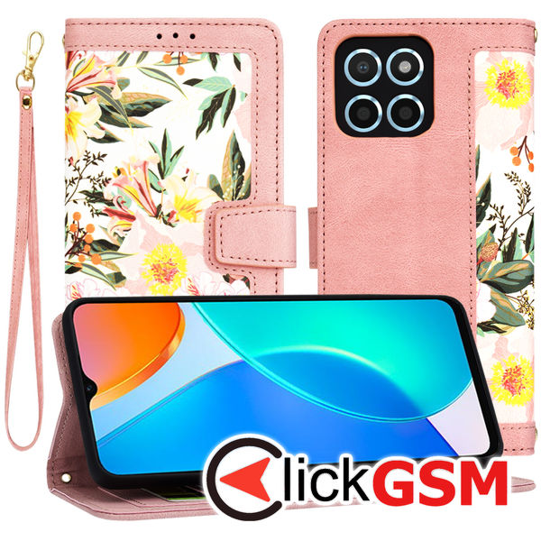 Techsuit - FlipCraft - Honor X6 / X8 5G / 70 Lite - Sweetheart Pink