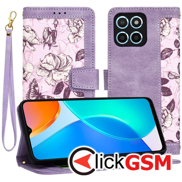 Techsuit - FlipCraft - Honor X6 / X8 5G / 70 Lite - Mysterious Purple