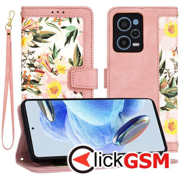Techsuit - FlipCraft - Xiaomi Redmi Note 12 Pro 5G - Sweetheart Pink