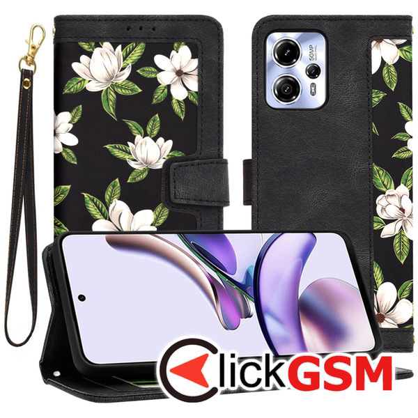 Techsuit - FlipCraft - Motorola Moto G13 / G23 / G53 - Flowers of the Dawn