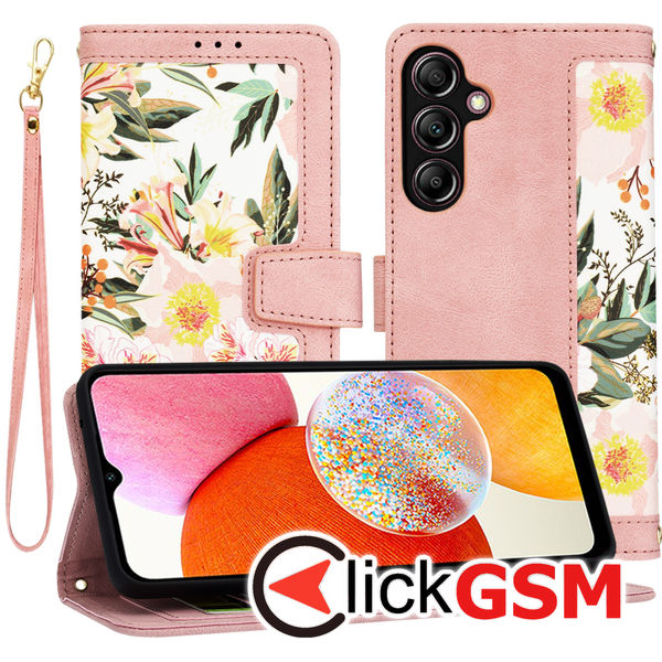 Techsuit - FlipCraft - Samsung Galaxy A14 4G / A14 5G - Sweetheart Pink