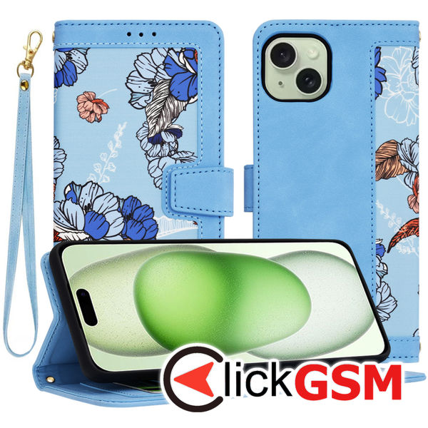 Techsuit - FlipCraft - iPhone 15 Plus - Vibrant?Blue