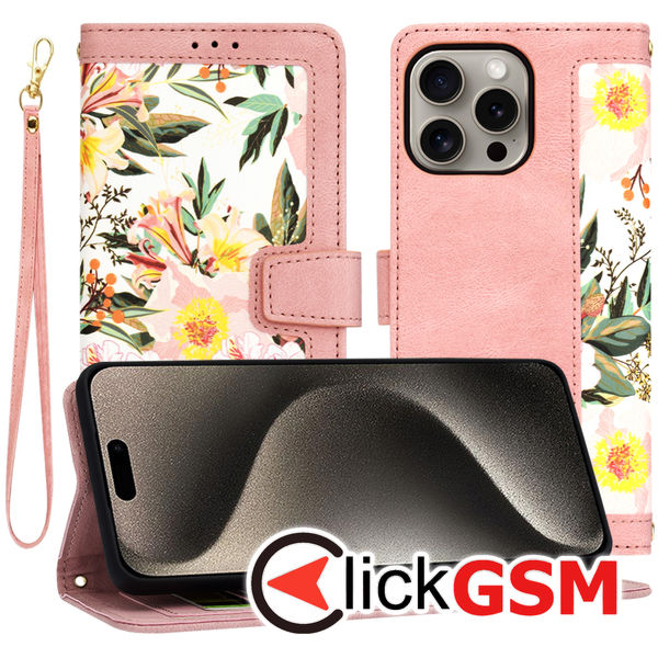 Techsuit - FlipCraft - iPhone 15 Pro Max - Sweetheart Pink