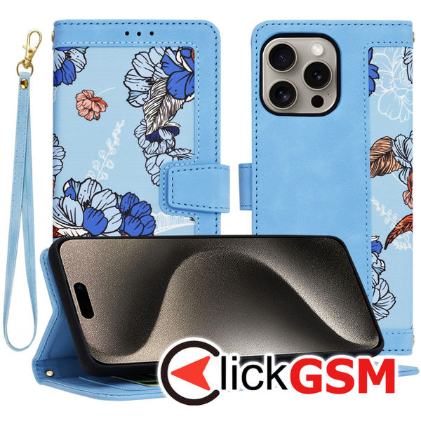 Techsuit - FlipCraft - iPhone 15 Pro Max - Vibrant?Blue