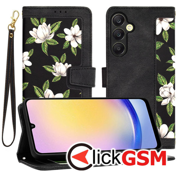 Techsuit - FlipCraft - Samsung Galaxy A25 5G - Flowers of the Dawn