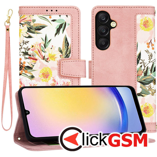 Techsuit - FlipCraft - Samsung Galaxy A25 5G - Sweetheart Pink