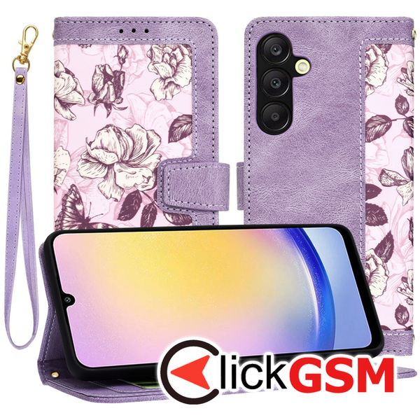 Techsuit - FlipCraft - Samsung Galaxy A25 5G - Mysterious Purple
