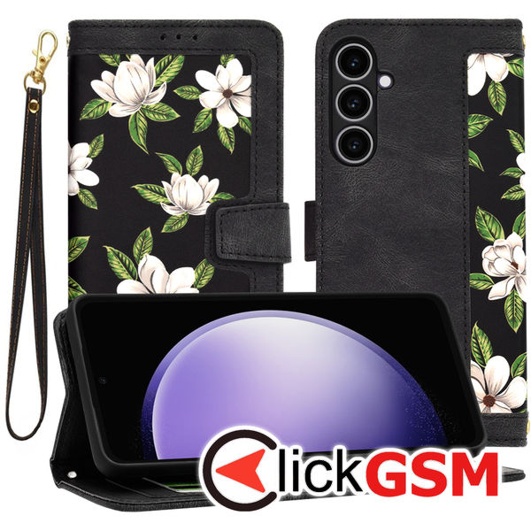 Techsuit - FlipCraft - Samsung Galaxy S23 FE - Flowers of the Dawn