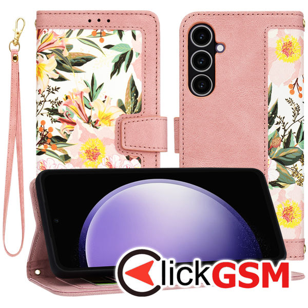 Techsuit - FlipCraft - Samsung Galaxy S23 FE - Sweetheart Pink