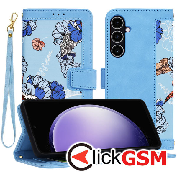 Techsuit - FlipCraft - Samsung Galaxy S23 FE - Vibrant?Blue