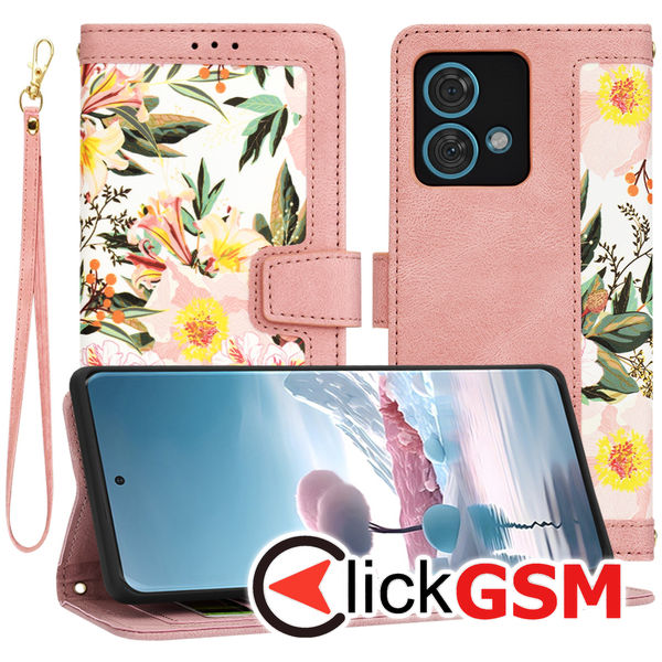 Techsuit - FlipCraft - Motorola Edge 40 Neo - Sweetheart Pink