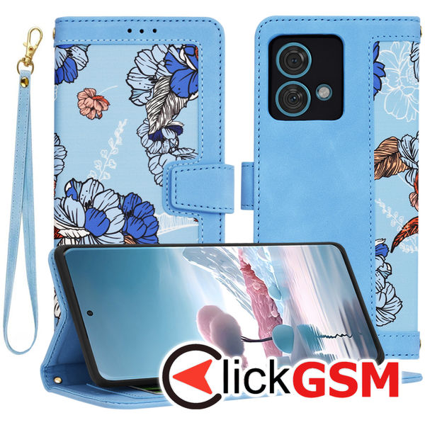 Techsuit - FlipCraft - Motorola Edge 40 Neo - Vibrant?Blue