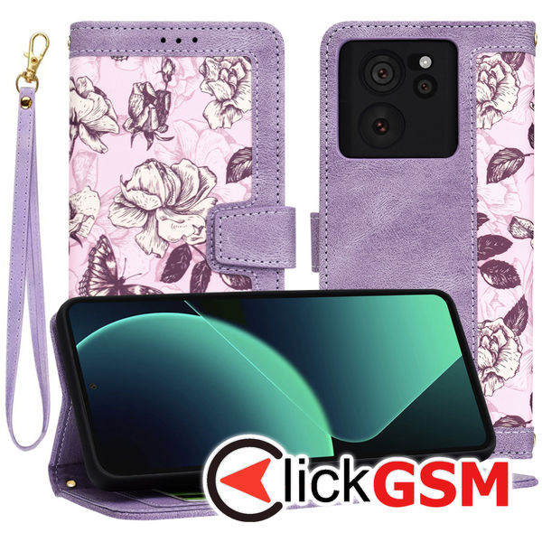 Techsuit - FlipCraft - Xiaomi 13T / 13T Pro - Mysterious Purple