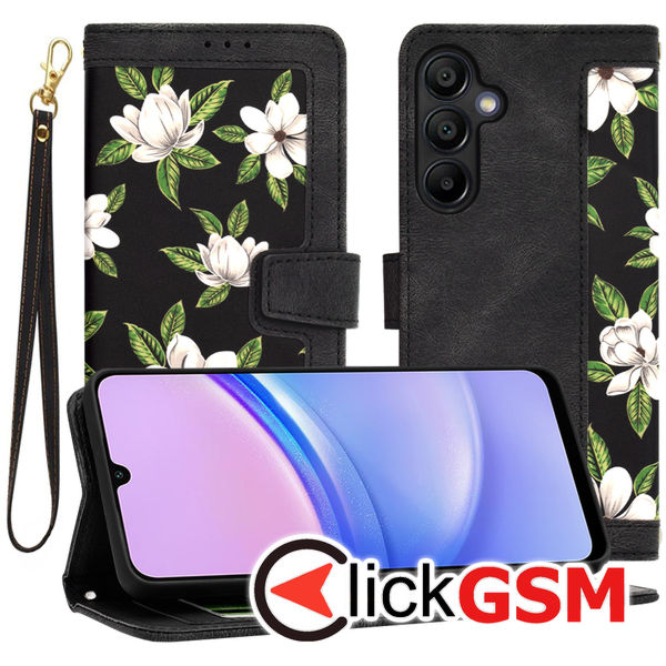 Techsuit - FlipCraft - Samsung Galaxy A15 4G / A15 5G - Flowers of the Dawn