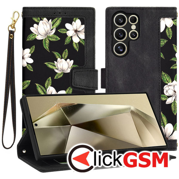 Techsuit - FlipCraft - Samsung Galaxy S24 Ultra - Flowers of the Dawn