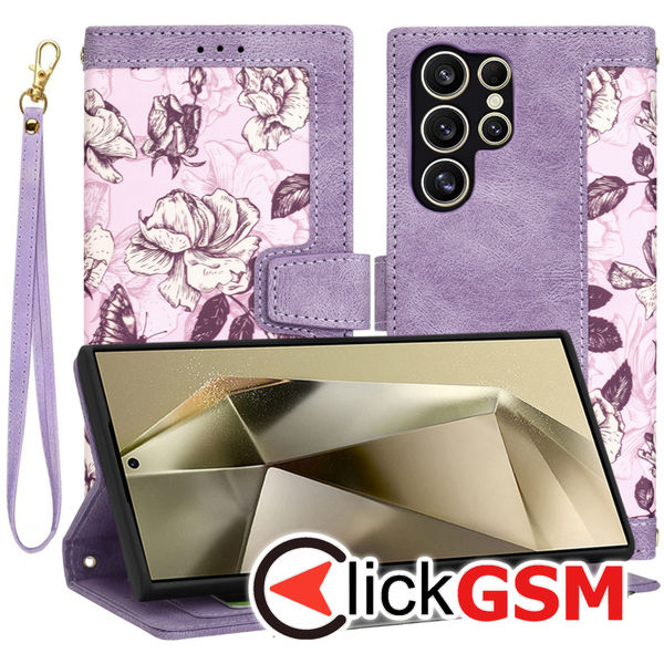 Techsuit - FlipCraft - Samsung Galaxy S24 Ultra - Mysterious Purple