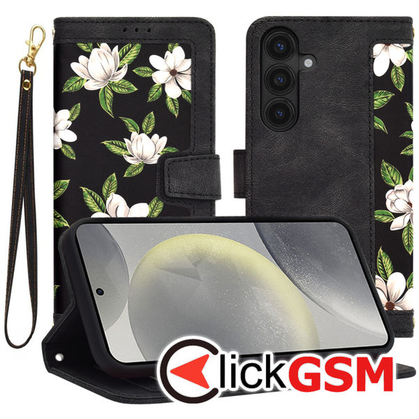 Techsuit - FlipCraft - Samsung Galaxy S24 - Flowers of the Dawn