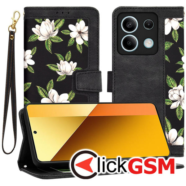 Techsuit - FlipCraft - Xiaomi Redmi Note 13 5G - Flowers of the Dawn