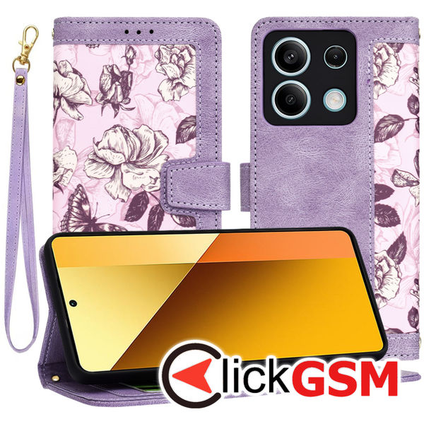 Techsuit - FlipCraft - Xiaomi Redmi Note 13 5G - Mysterious Purple