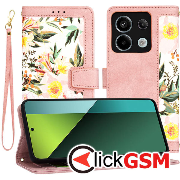 Techsuit - FlipCraft - Xiaomi Redmi Note 13 Pro 5G / Poco X6 - Sweetheart Pink