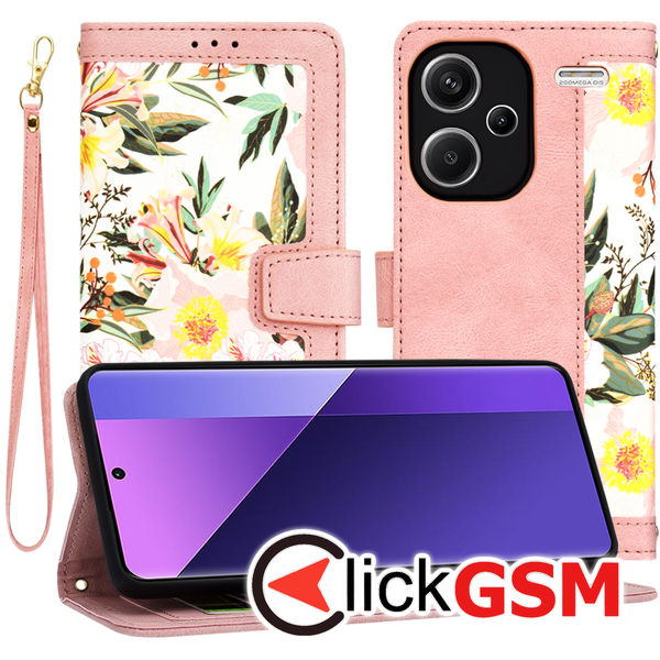 Techsuit - FlipCraft - Xiaomi Redmi Note 13 Pro+ 5G - Sweetheart Pink