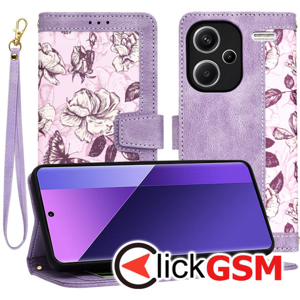 Techsuit - FlipCraft - Xiaomi Redmi Note 13 Pro+ 5G - Mysterious Purple