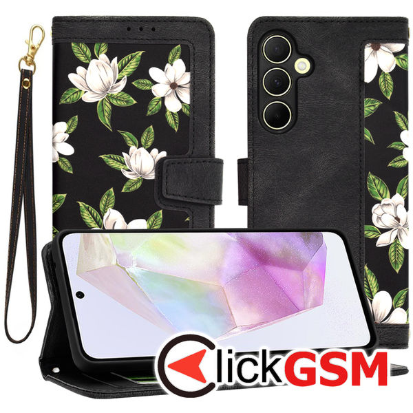 Techsuit - FlipCraft - Samsung Galaxy A35 5G - Flowers of the Dawn