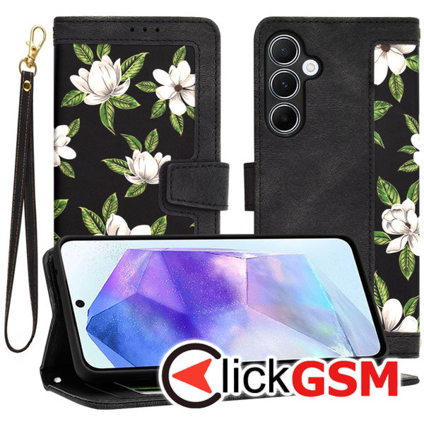 Techsuit - FlipCraft - Samsung Galaxy A55 5G - Flowers of the Dawn