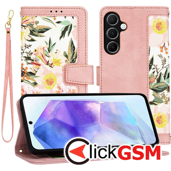 Techsuit - FlipCraft - Samsung Galaxy A55 5G - Sweetheart Pink