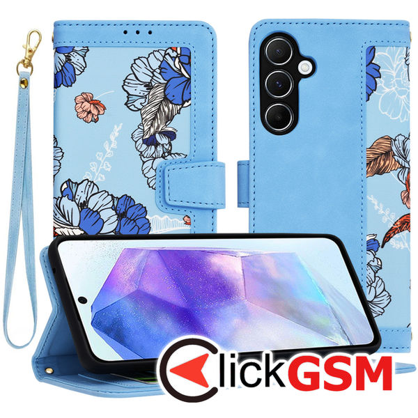 Techsuit - FlipCraft - Samsung Galaxy A55 5G - Vibrant?Blue