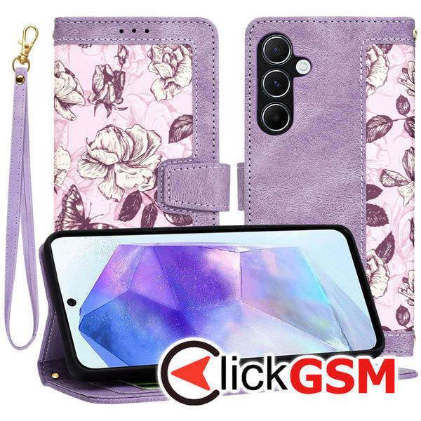 Techsuit - FlipCraft - Samsung Galaxy A55 5G - Mysterious Purple