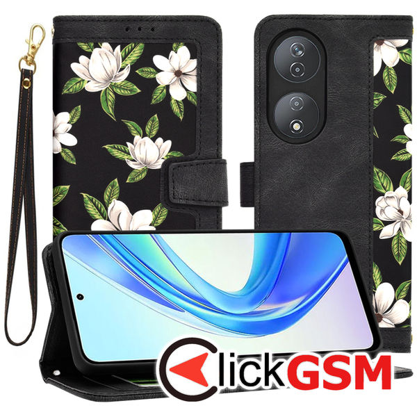 Techsuit - FlipCraft - Honor X7b / X7b 5G / 90 SMART - Flowers of the Dawn