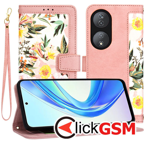 Techsuit - FlipCraft - Honor X7b / X7b 5G / 90 SMART - Sweetheart Pink