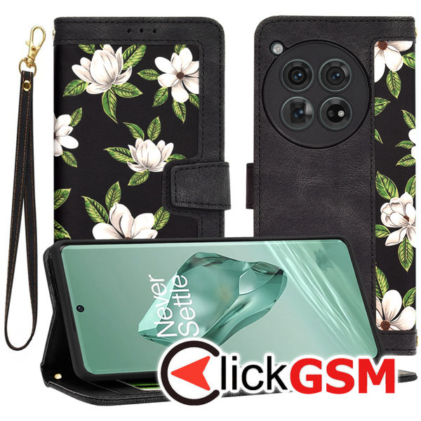 Techsuit - FlipCraft - OnePlus 12 - Flowers of the Dawn