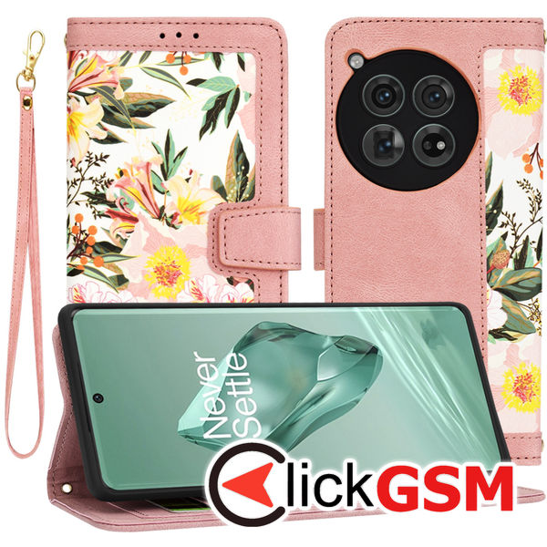 Techsuit - FlipCraft - OnePlus 12 - Sweetheart Pink