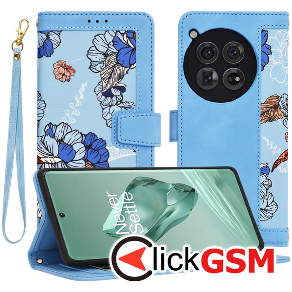 Techsuit - FlipCraft - OnePlus 12 - Vibrant?Blue