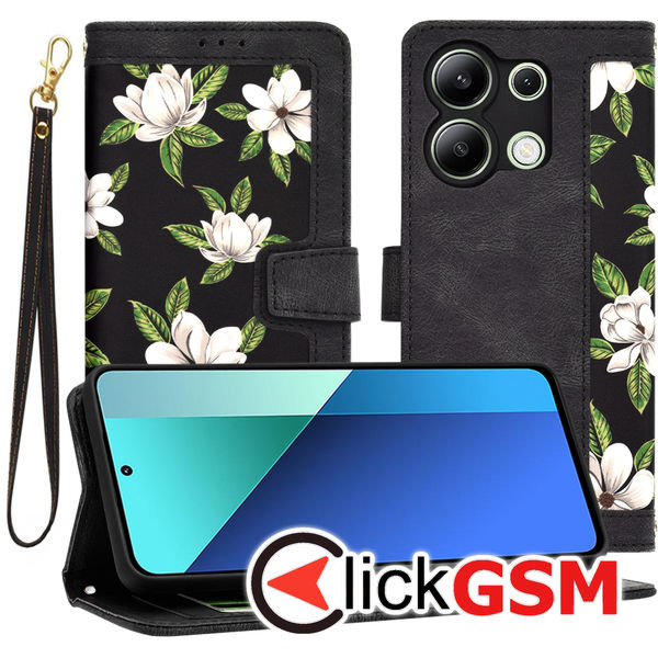 Techsuit - FlipCraft - Xiaomi Redmi Note 13 4G - Flowers of the Dawn