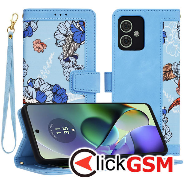 Techsuit - FlipCraft - Motorola Moto G54 Power Edition / G64 - Vibrant?Blue