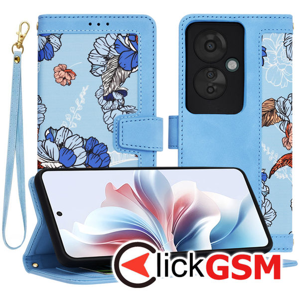 Techsuit - FlipCraft - Oppo Reno11 F - Vibrant?Blue