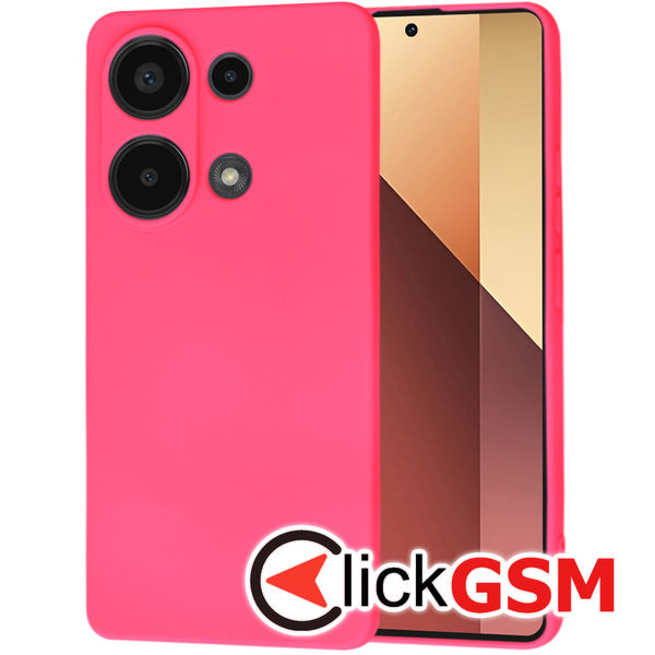 Techsuit - SoftFlex - Xiaomi Redmi Note 13 Pro 4G / Poco M6 Pro 4G - Hot Pink