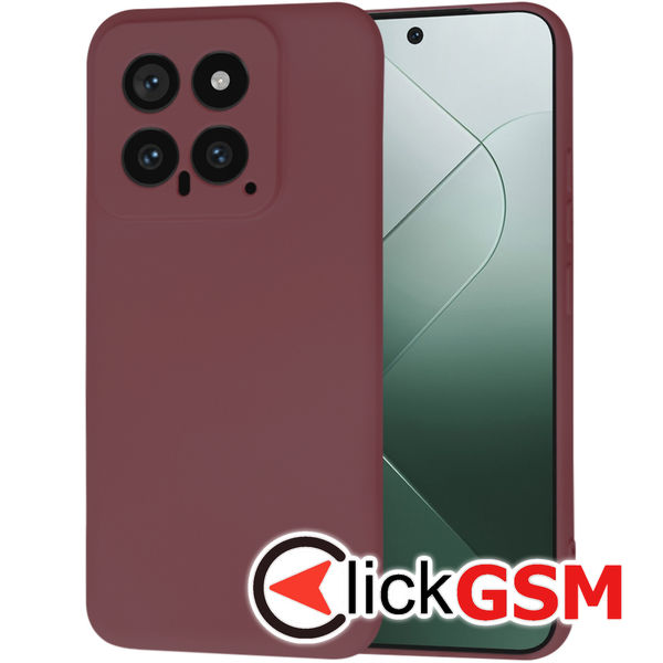 Techsuit - SoftFlex - Xiaomi 14 - Plum Red