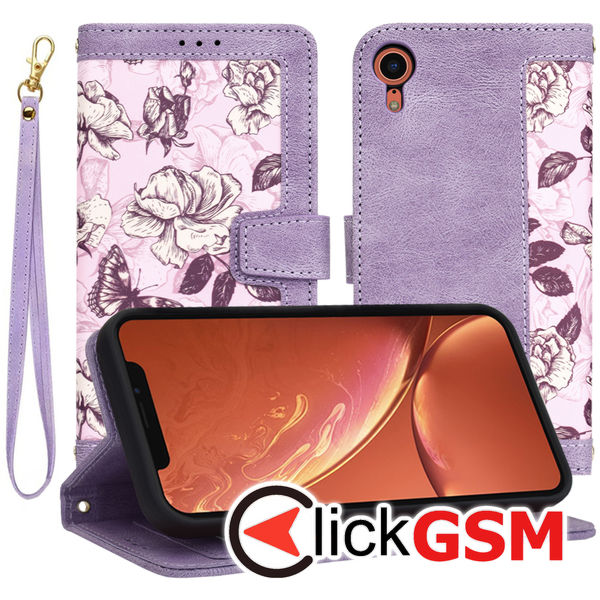 Techsuit - FlipCraft - iPhone XR - Mysterious Purple