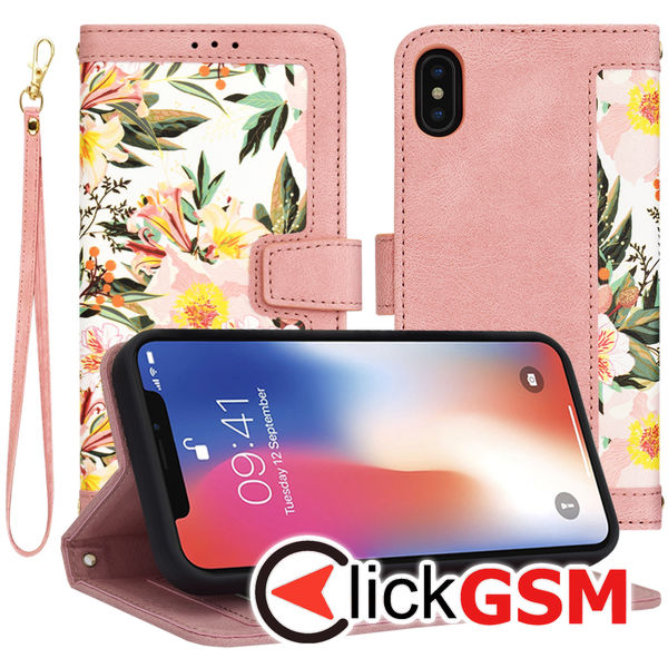 Techsuit - FlipCraft - iPhone X / XS - Sweetheart Pink