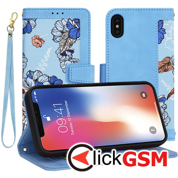 Techsuit - FlipCraft - iPhone X / XS - Vibrant?Blue